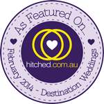 As featured on hitched.com.au - February 2014 Destinations Issue 